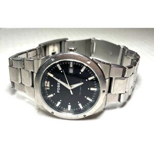 Fossil Blue AM-4118 Stainless Steel Men’s Sports Watch - Circa 2008